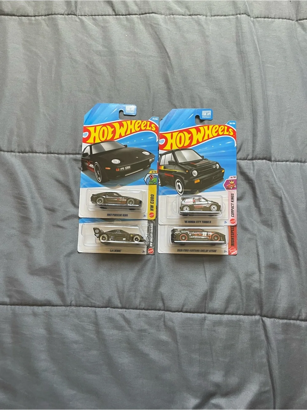 Hot Wheels Black Die-Cast Toy Car Set - 4-Pack